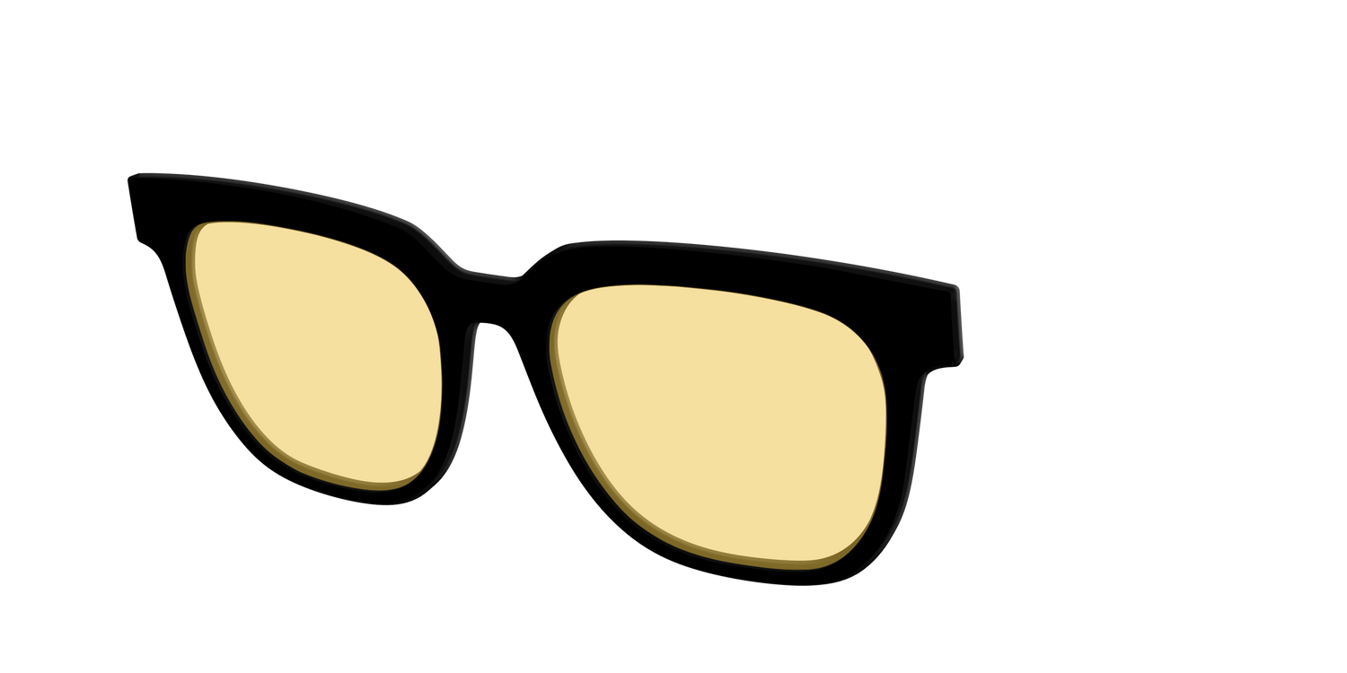 The Black with Driving Lens - Angle Top Image - Pair Eyewear