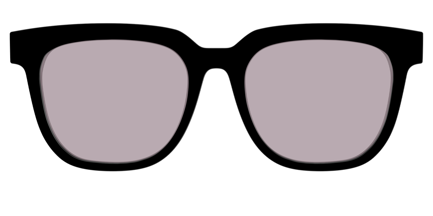 The Black with Gray Gaming Lens - Front Top Image - Pair Eyewear