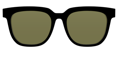 The Black with Green Racquet Sport Lens - Front Top Thumbnail - Pair Eyewear