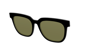 The Black with Green Racquet Sport Lens - Angle Top Thumbnail - Pair Eyewear