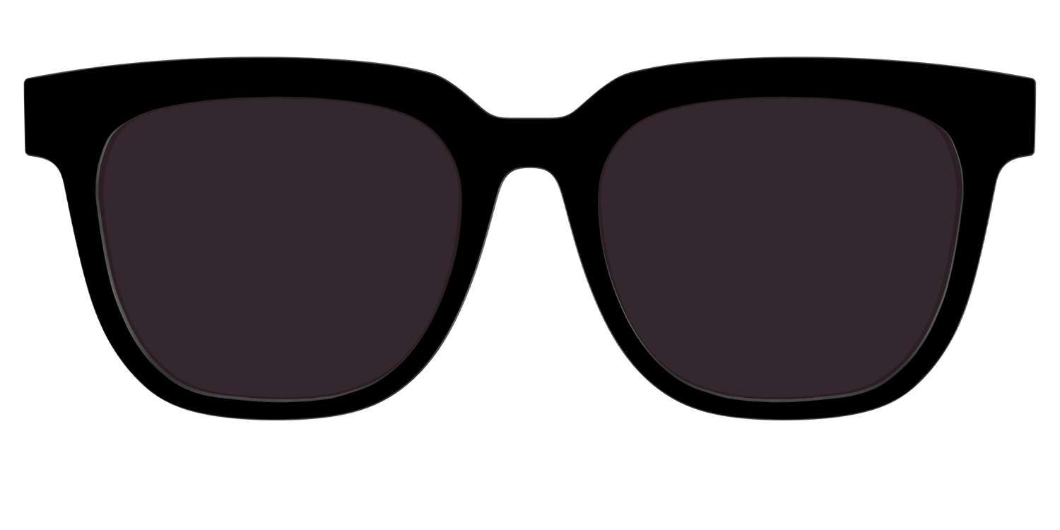 The Black with Urban Explorer Lens - Front Top Image - Pair Eyewear