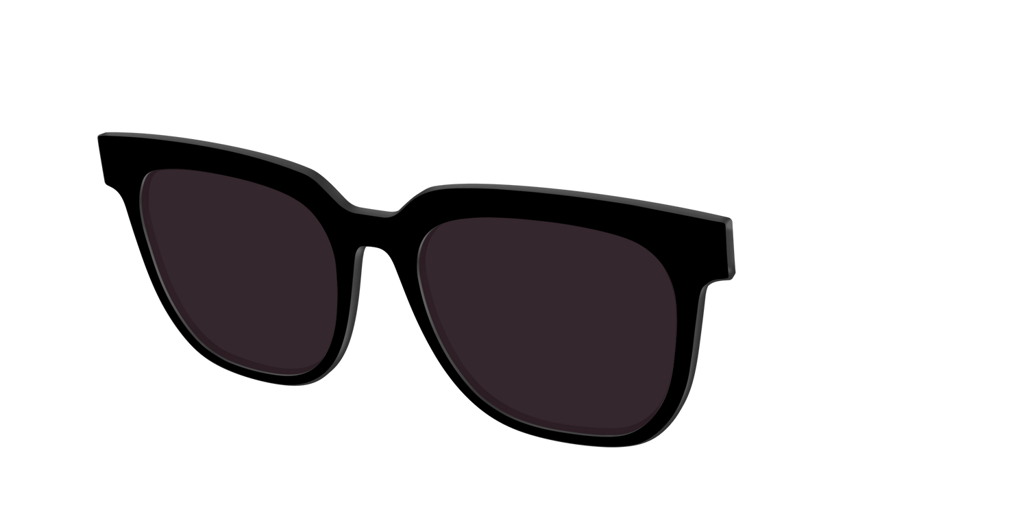 The Black with Urban Explorer Lens - Angle Top Image - Pair Eyewear