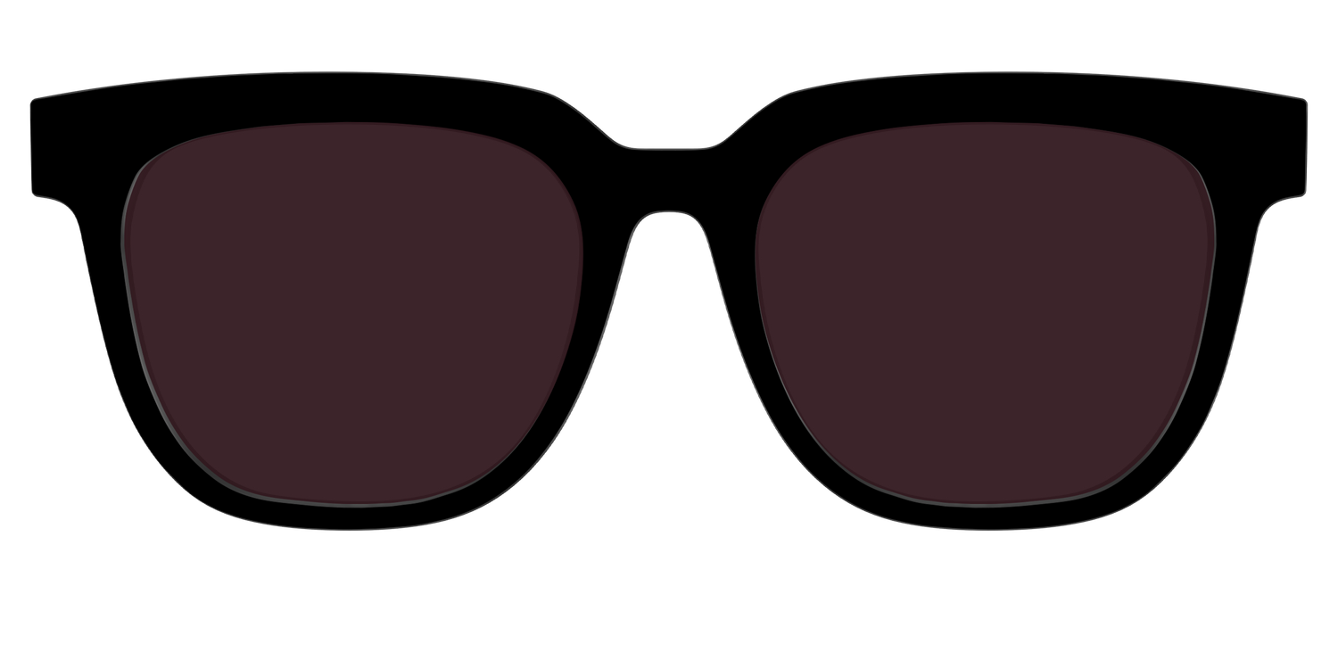 The Black with Water Lens - Front Top Image - Pair Eyewear