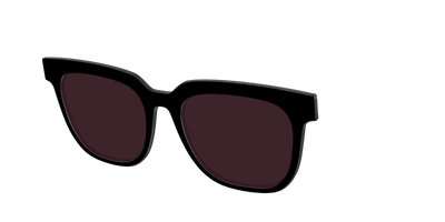 The Black with Water Lens - Angle Top Thumbnail - Pair Eyewear