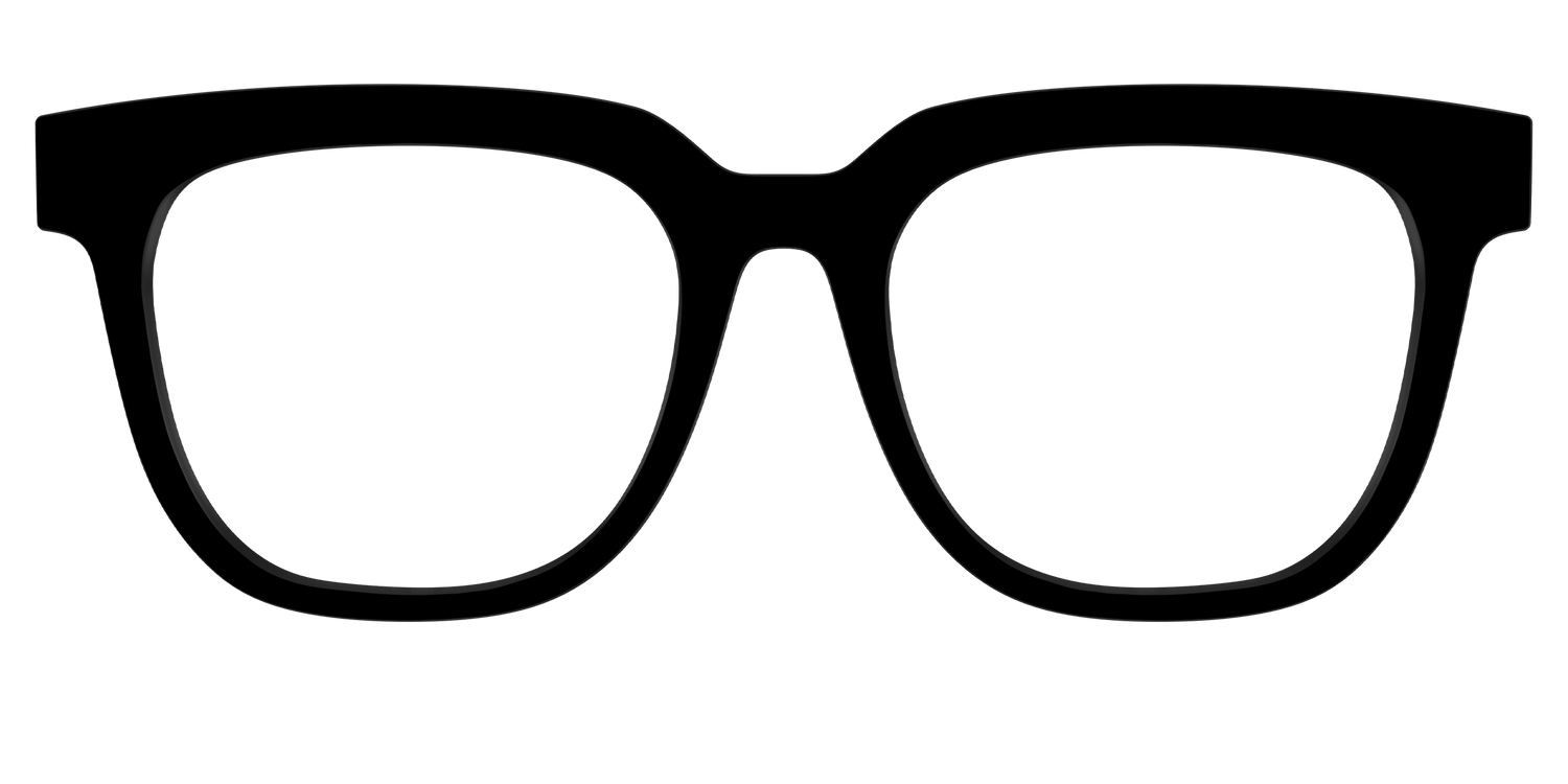 The Black - Front Top Image - Pair Eyewear