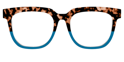 The Bondi Blue Tortoise Split - Front Top Thumbnail - Pair Eyewear