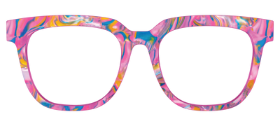 The Bubble Gum Pearl Marble - Front Top Thumbnail - Pair Eyewear