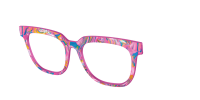 The Bubble Gum Pearl Marble - Angle Top Thumbnail - Pair Eyewear