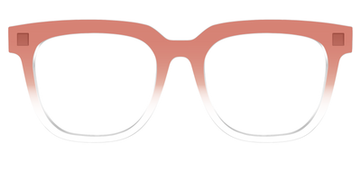 The Burnt Orange Gradient Crystal - Front Top Thumbnail - Pair Eyewear