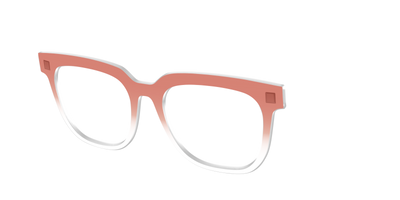 The Burnt Orange Gradient Crystal - Angle Top Thumbnail - Pair Eyewear