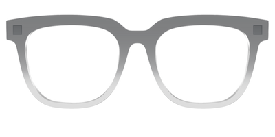 The Charcoal to Light Gray Gradient Crystal - Front Top Thumbnail - Pair Eyewear