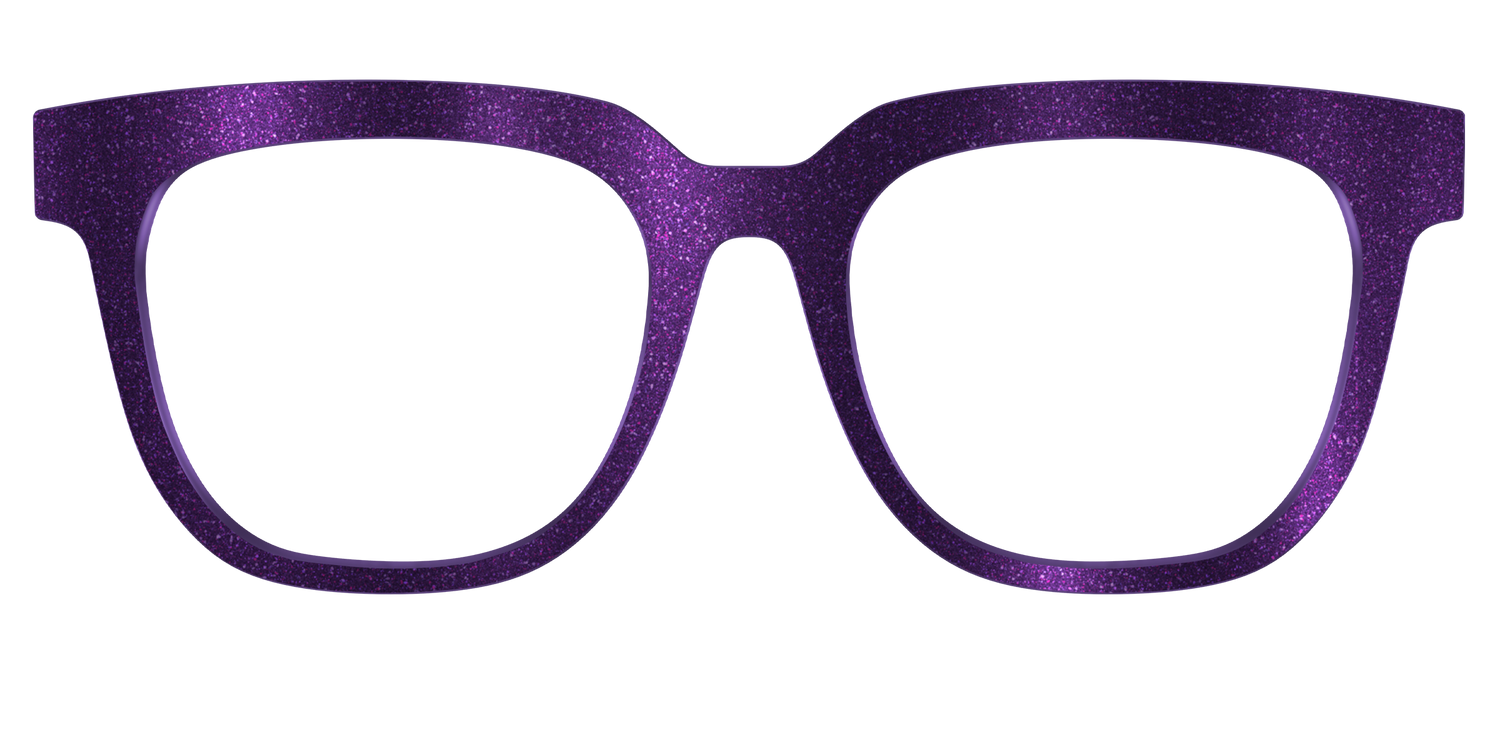 The Deep Purple Shimmer - Front Top Image - Pair Eyewear