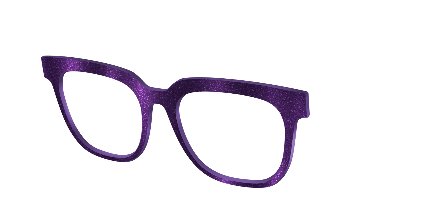 The Deep Purple Shimmer - Angle Top Image - Pair Eyewear