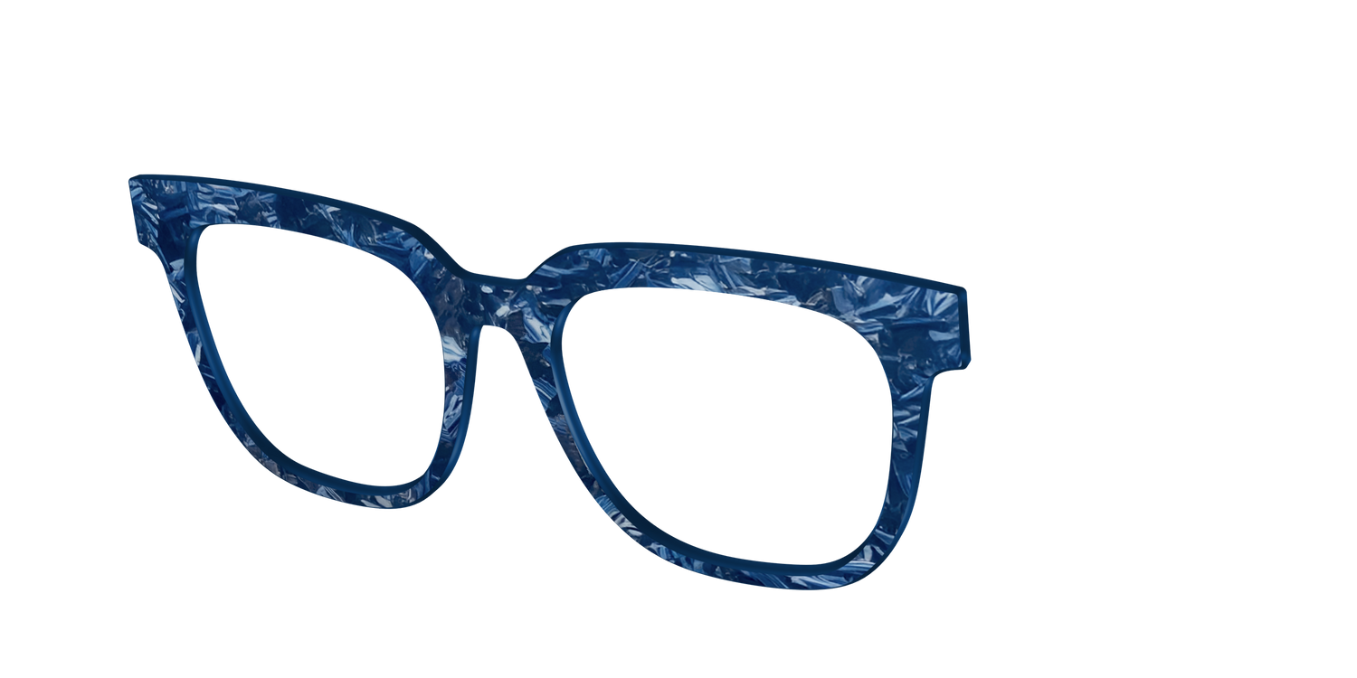 The Deep Slate Pearl Marble - Angle Top Image - Pair Eyewear