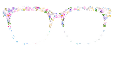 The Delicate Flower Crown with Butterfly Glitter - Front Top Thumbnail - Pair Eyewear