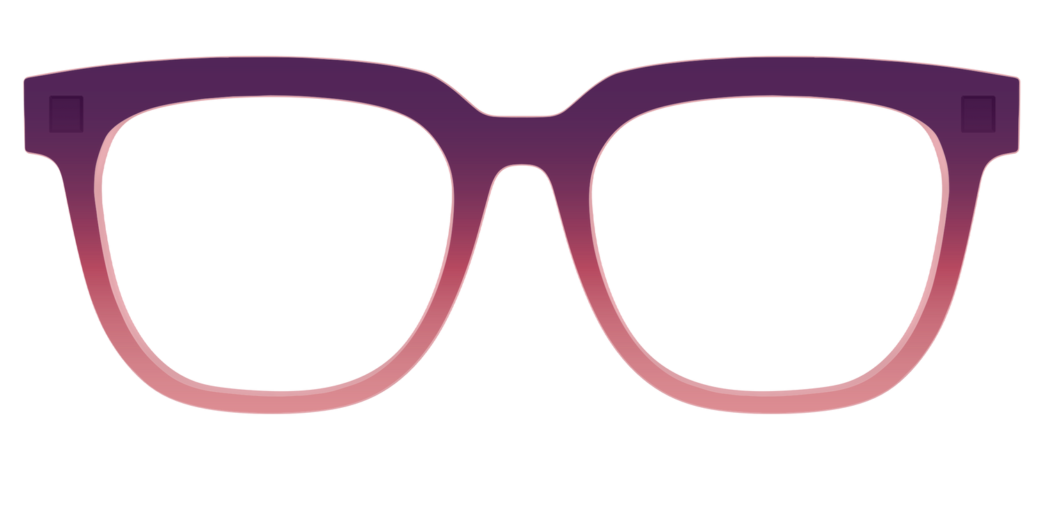 The Desert To Dusk Gradient Crystal - Front Top Image - Pair Eyewear