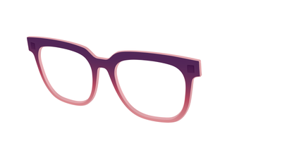 The Desert To Dusk Gradient Crystal - Angle Top Thumbnail - Pair Eyewear
