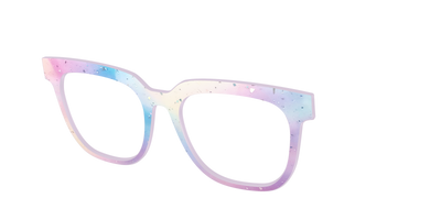The Dreamy Pastel with Holographic Glitter - Angle Top Thumbnail - Pair Eyewear