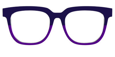 The Eggplant & Grape Split - Front Top Thumbnail - Pair Eyewear