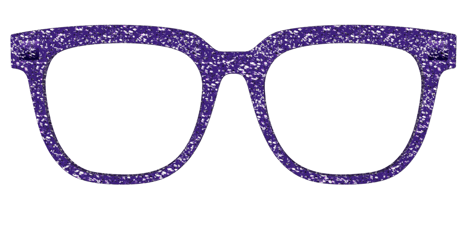 The Electric Purple Sparkle - Front Top Image - Pair Eyewear
