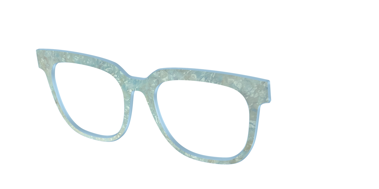 The Ethereal Pearl - Angle Top Image - Pair Eyewear