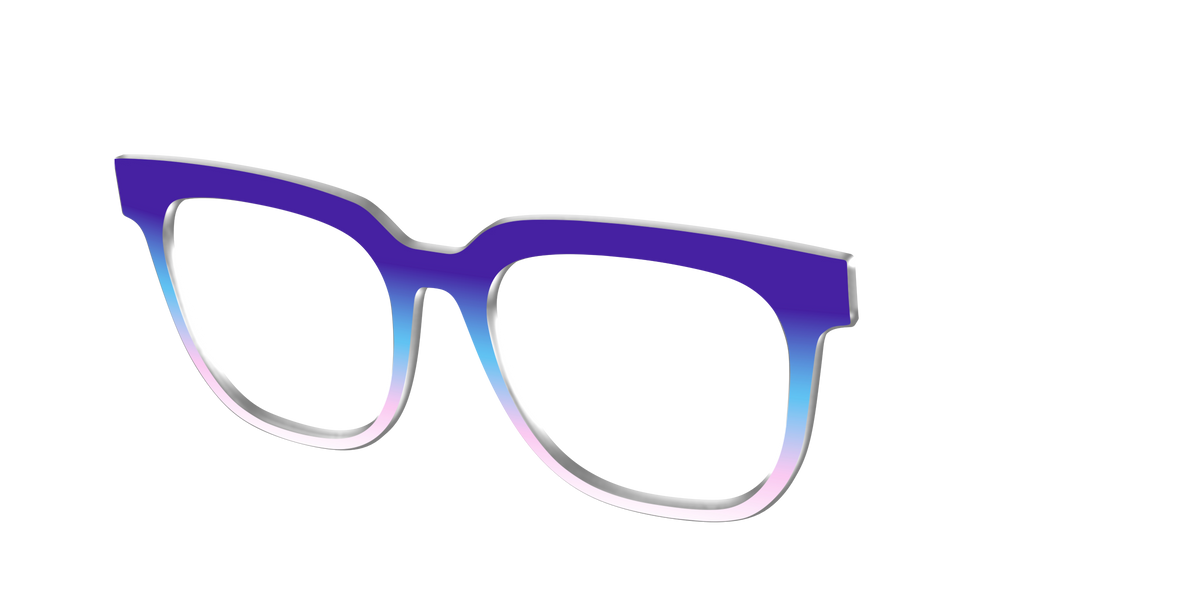 The Frozen Horizon Gradient - Angle Top Image - Pair Eyewear