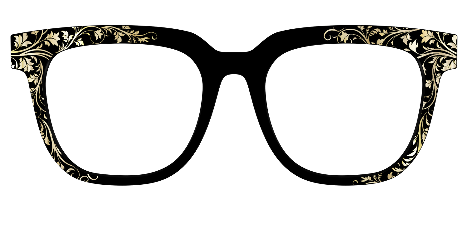 The Gold Foil Vines - Front Top Image - Pair Eyewear