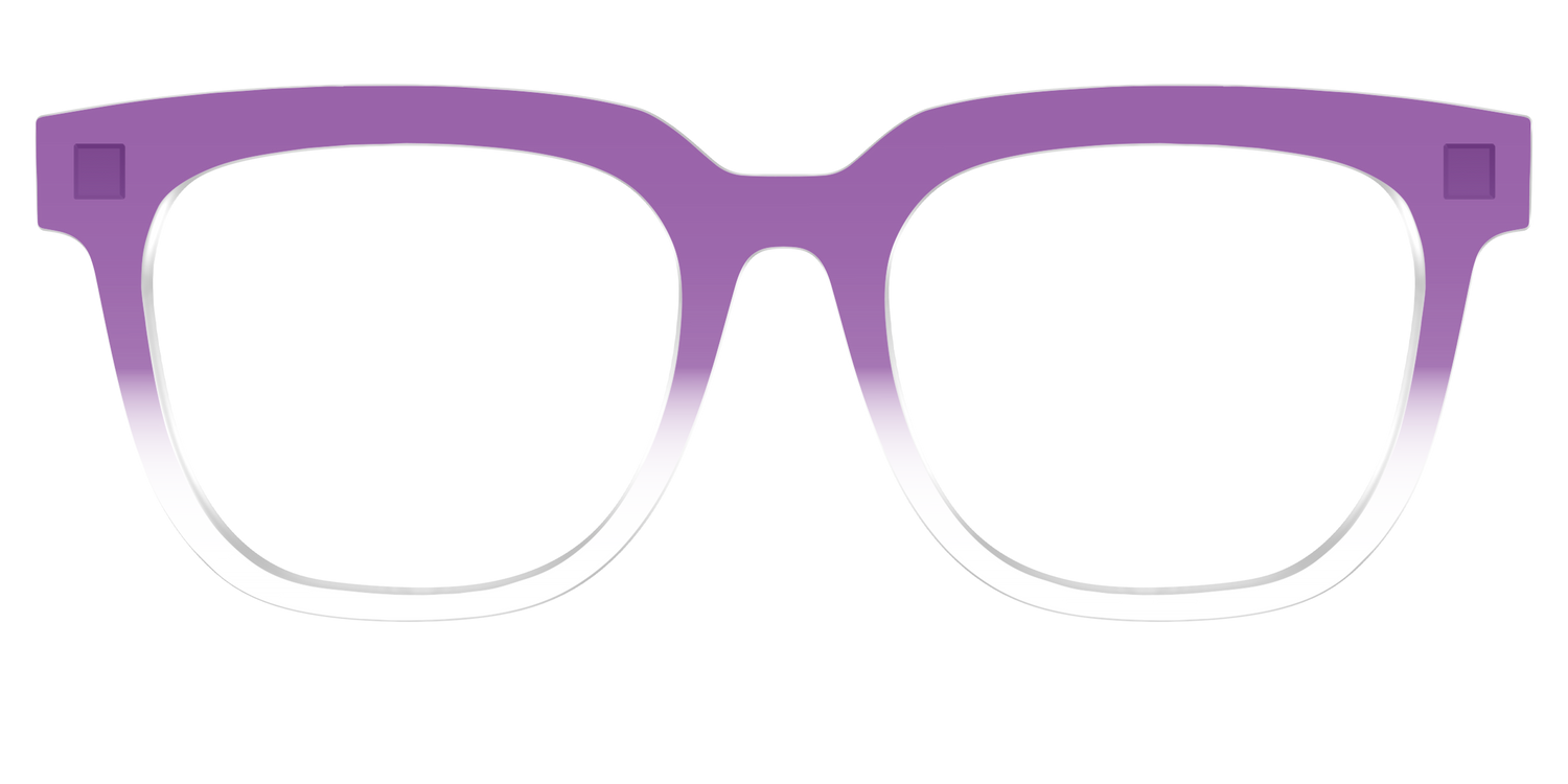 The Grape Gradient Crystal - Front Top Image - Pair Eyewear