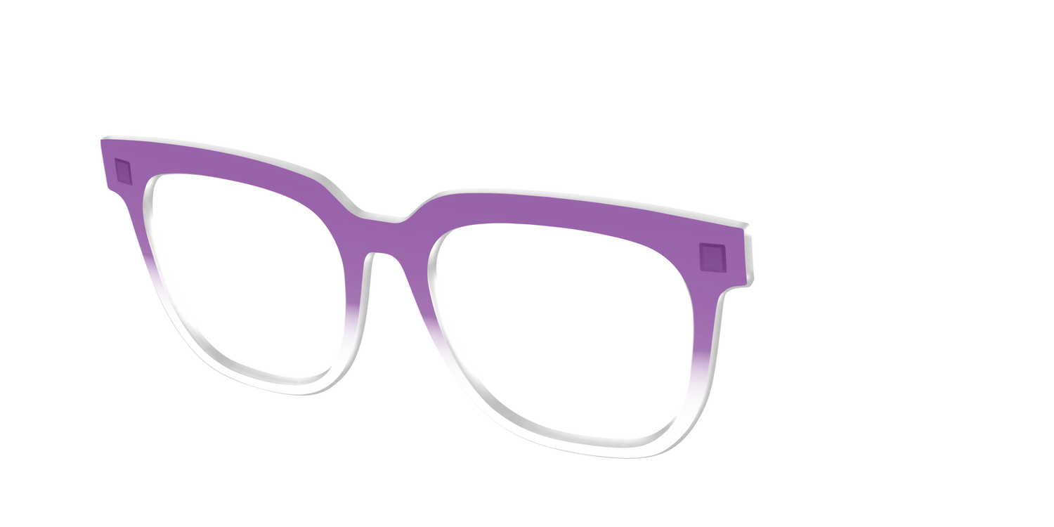 The Grape Gradient Crystal - Angle Top Image - Pair Eyewear
