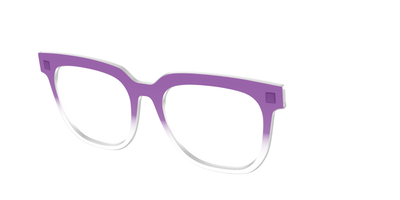 The Grape Gradient Crystal - Angle Top Thumbnail - Pair Eyewear