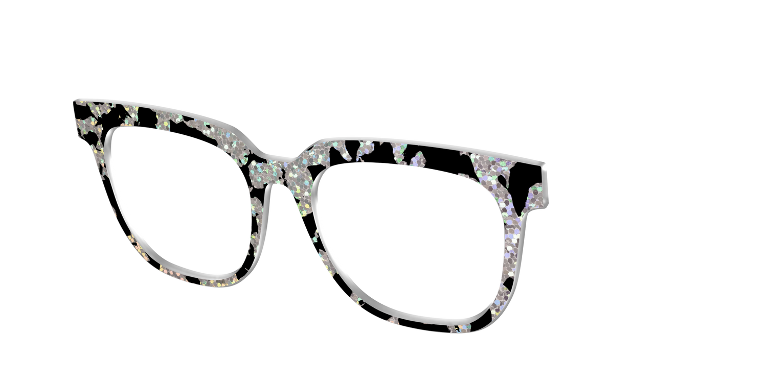 The Holographic Mottled Tortoise - Angle Top Image - Pair Eyewear