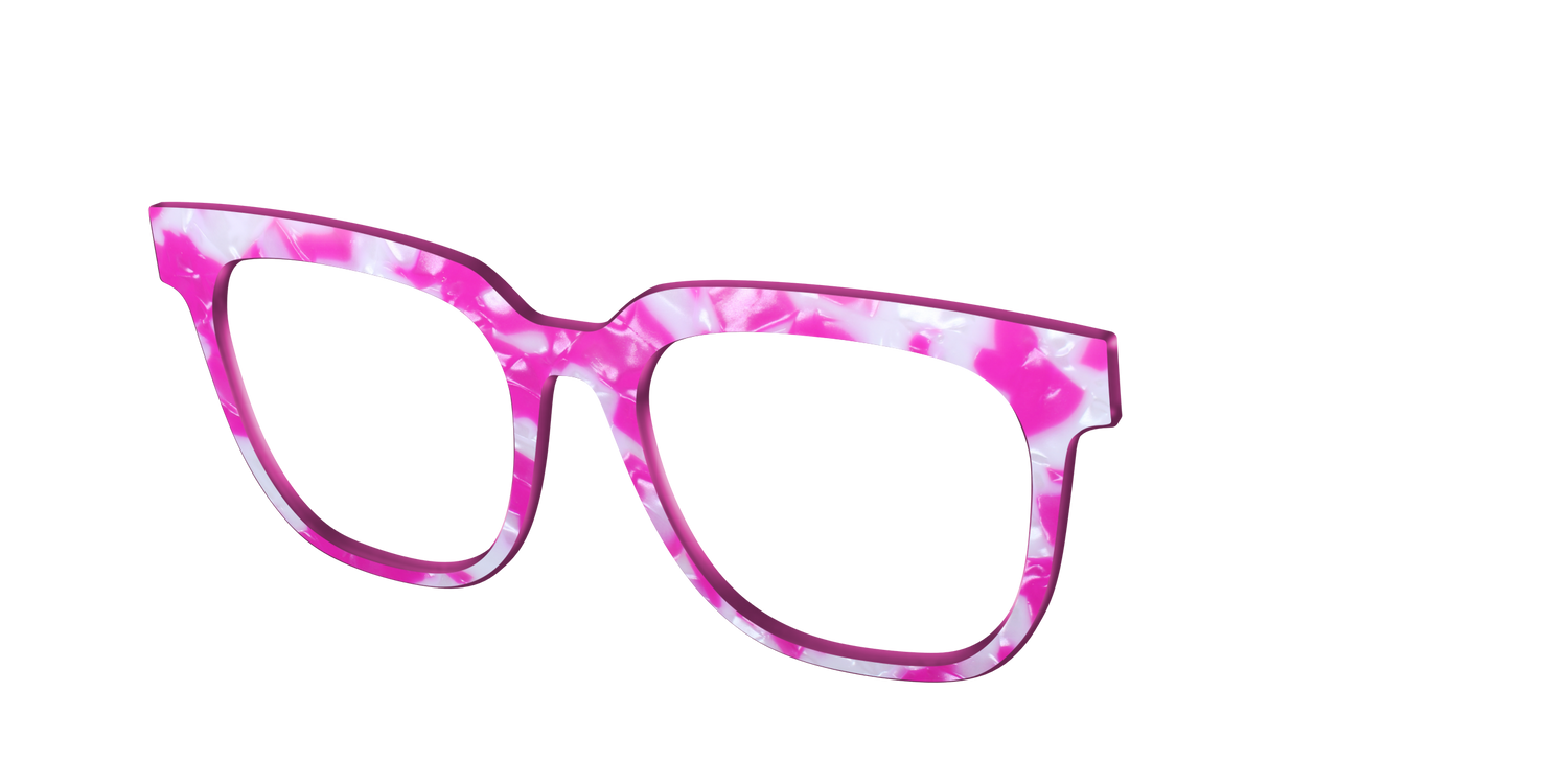 The Hot Pink Pearl Tortoise - Angle Top Image - Pair Eyewear