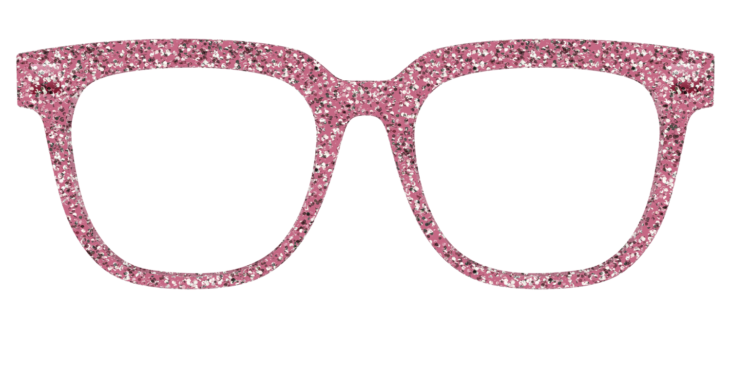 The Hot Pink Sparkle - Front Top Image - Pair Eyewear
