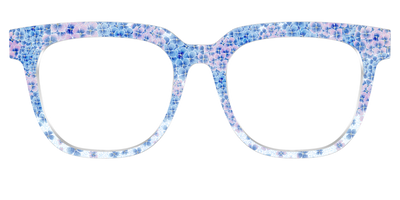 The Hydrangea Confetti Crystal with Gold Foil - Front Top Thumbnail - Pair Eyewear