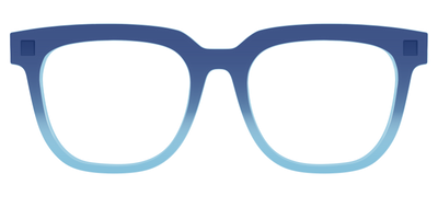 The Indigo to Sky Blue Gradient Crystal - Front Top Thumbnail - Pair Eyewear