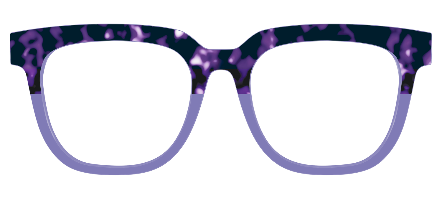 The Iris Tortoise Crystal Split - Front Top Image - Pair Eyewear