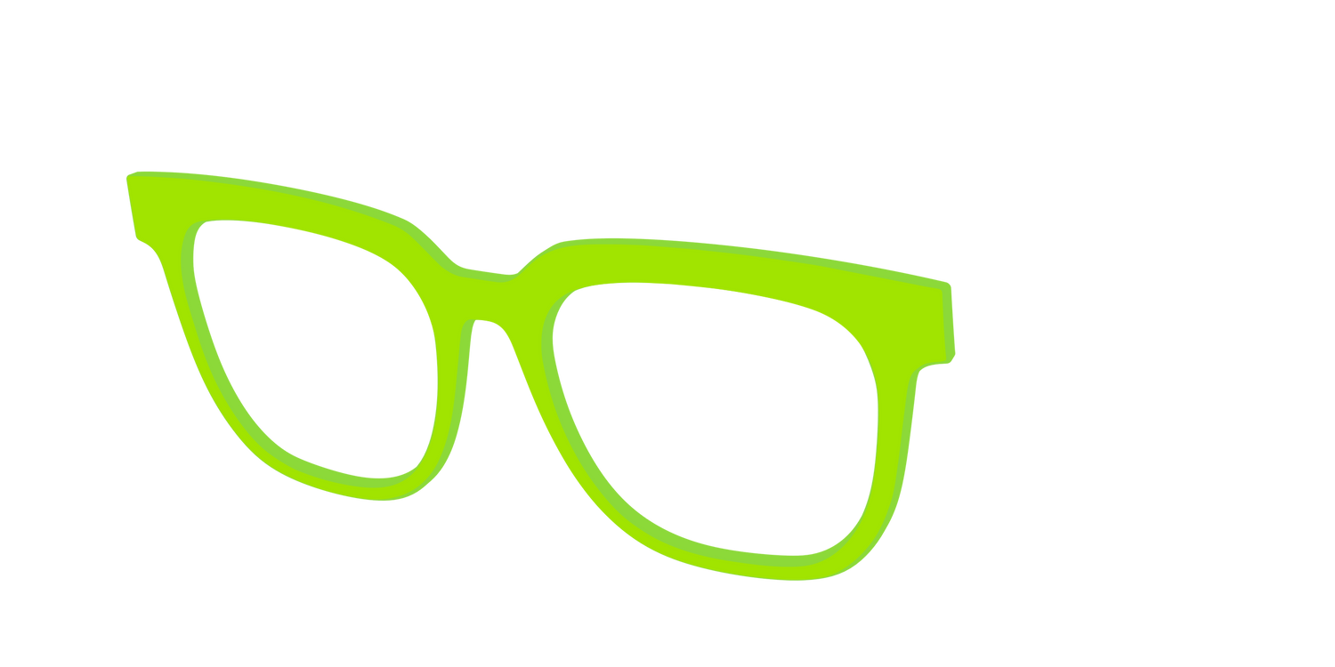 The Lime Green - Angle Top Image - Pair Eyewear