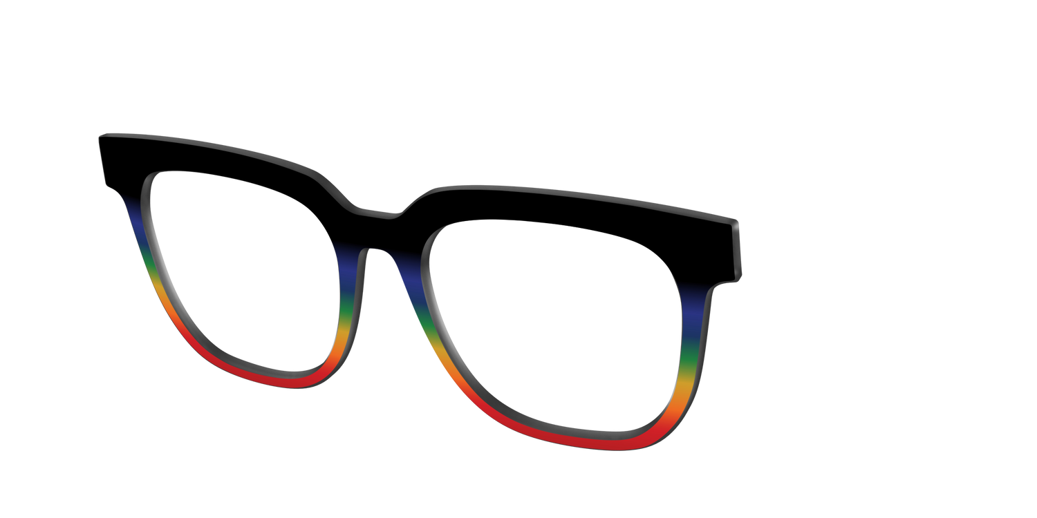 The Love Wins Gradient - Angle Top Image - Pair Eyewear
