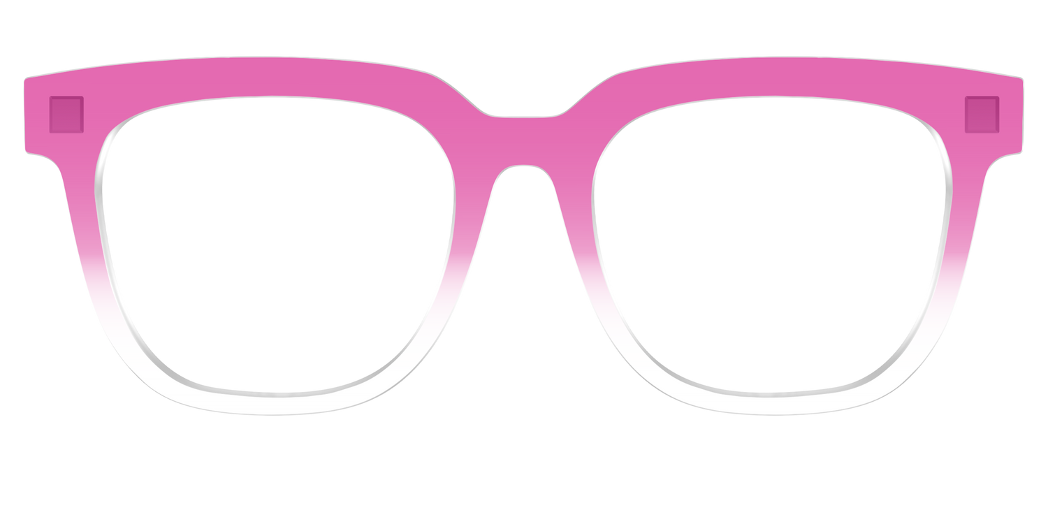 The Magenta Gradient Crystal - Front Top Image - Pair Eyewear