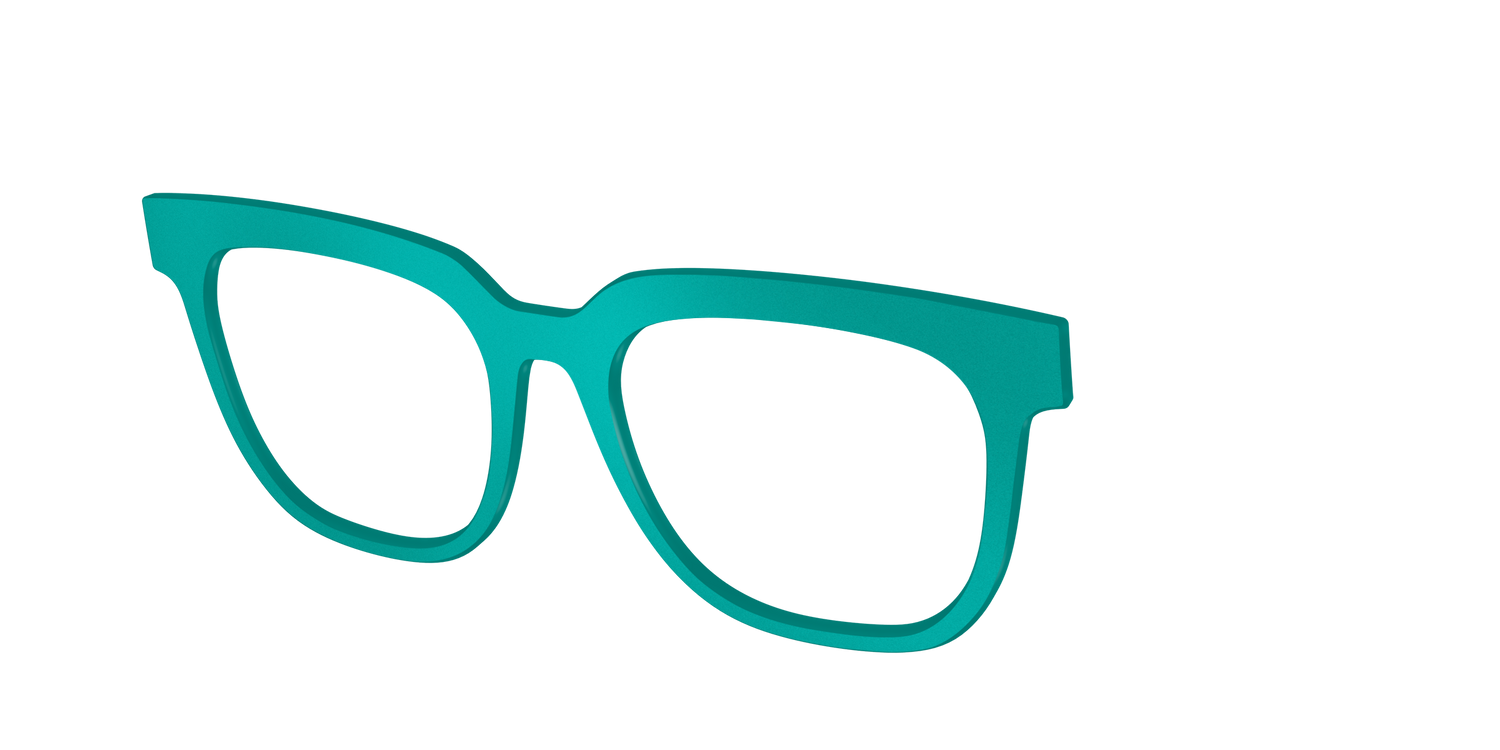The Matte Jade - Angle Top Image - Pair Eyewear