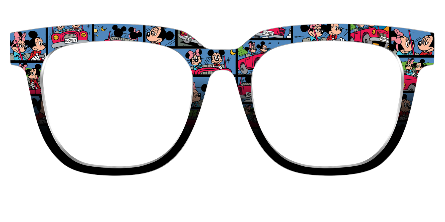 The Mickey & Minnie Comic Split - Front Top Image - Pair Eyewear