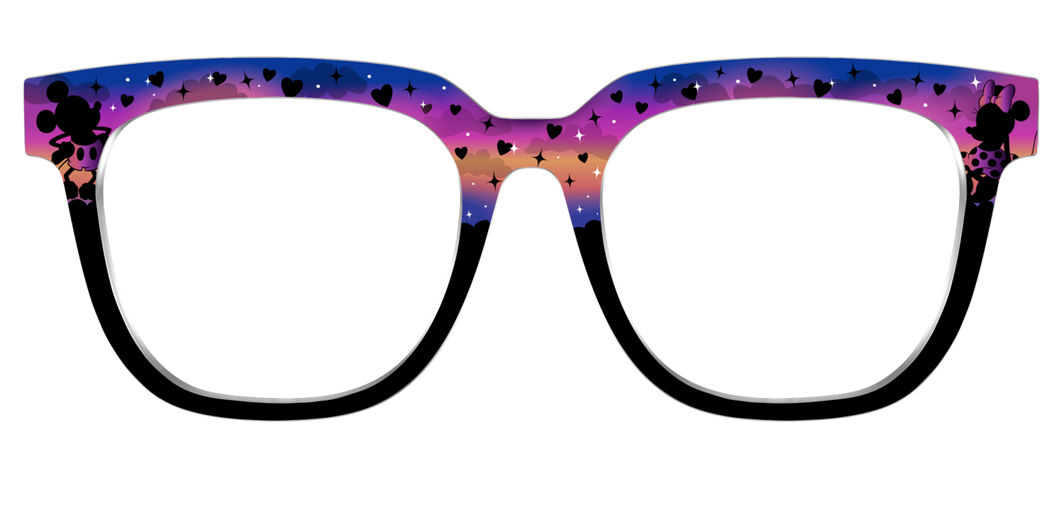 The Mickey & Minnie Shadow Play - Front Top Image - Pair Eyewear