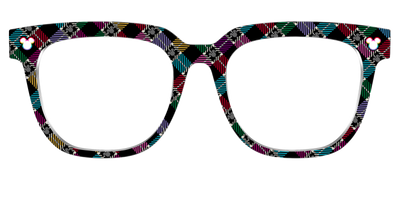 The Mickey Plaid - Front Top Thumbnail - Pair Eyewear