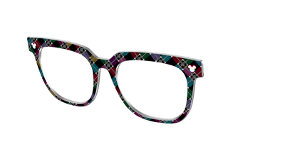 The Mickey Plaid - Angle Top Thumbnail - Pair Eyewear