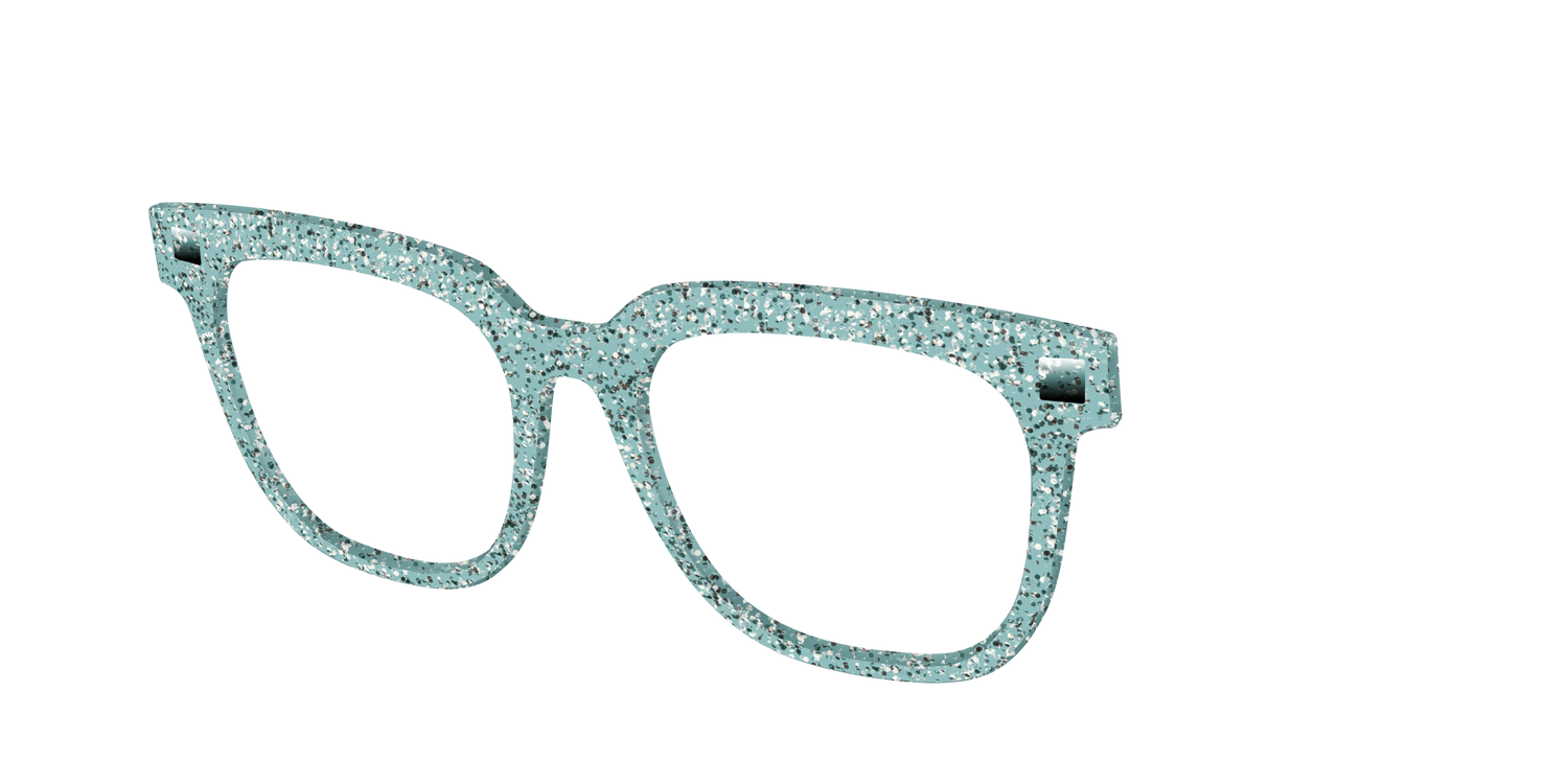 The Mint Sparkle - Angle Top Image - Pair Eyewear