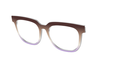 The Mocha to Light Lavender Gradient - Angle Top Thumbnail - Pair Eyewear