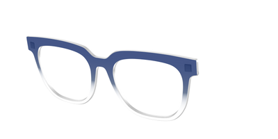 The Navy Gradient Crystal - Angle Top Thumbnail - Pair Eyewear