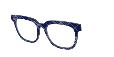 The Navy Twill Plaid - Angle Top Thumbnail - Pair Eyewear