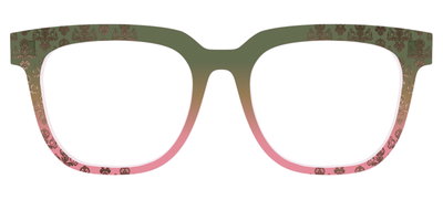 The Olive to Rose Trellis with Champagne Foil - Front Top Thumbnail - Pair Eyewear