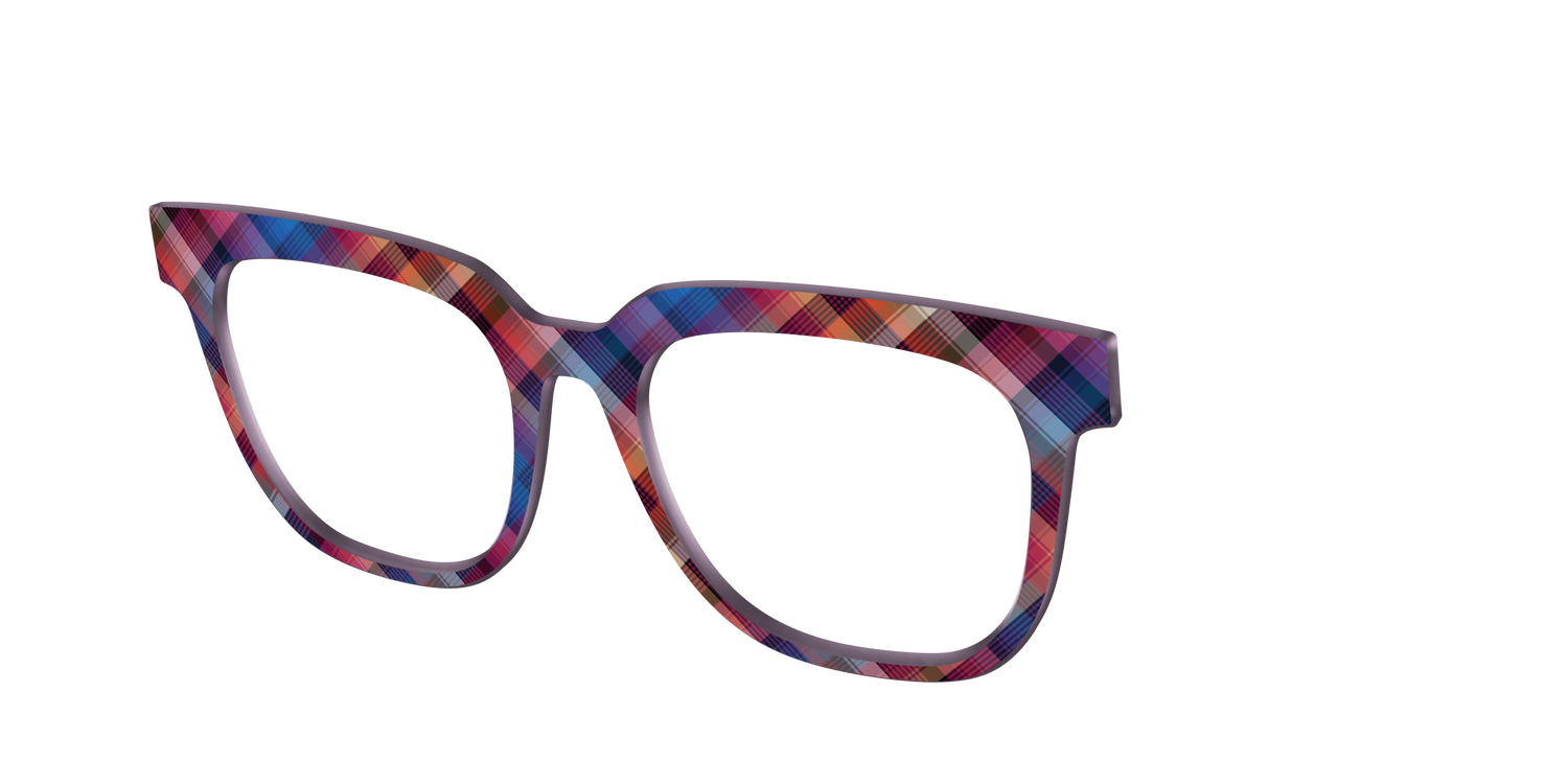 The Ombre Plaid - Angle Top Image - Pair Eyewear